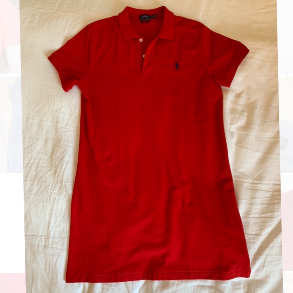 Polo Ralph Lauren Cotton Polo Dress (Red)
